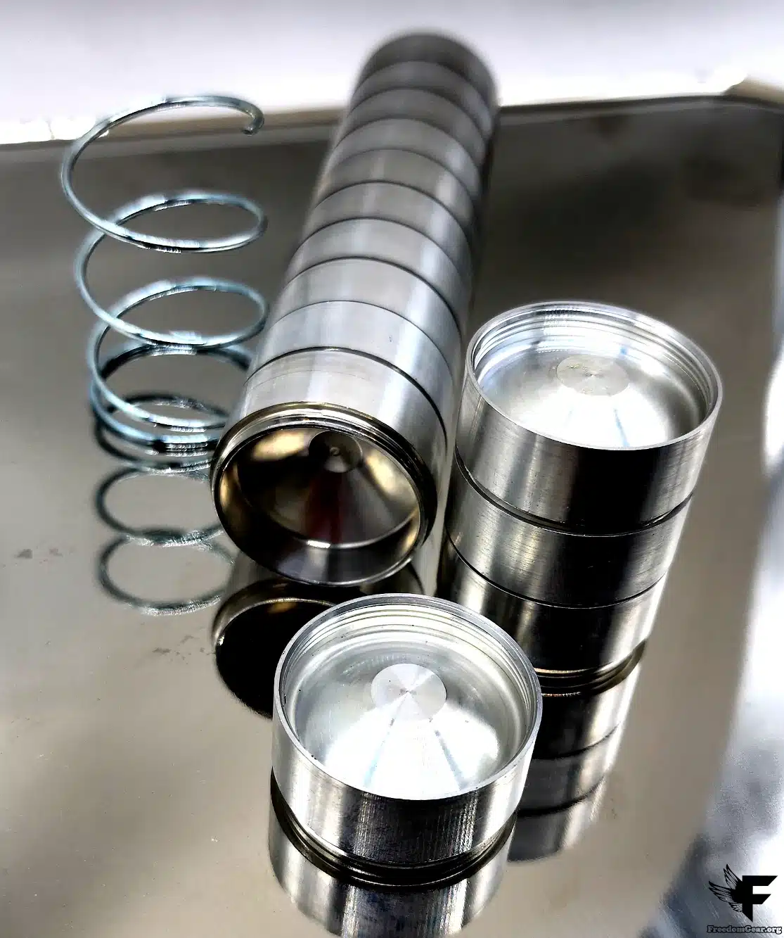 Aluminum Dry Storage Cups for D Sized Solvent Traps