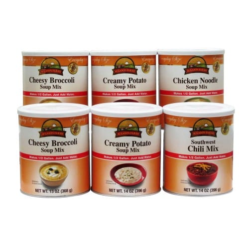 Augason Farms Food Storage Soup Variety 6-Pack